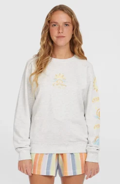 DamesBeach Vintage Crew sweater| Wit