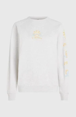 DamesBeach Vintage Crew sweater| Wit