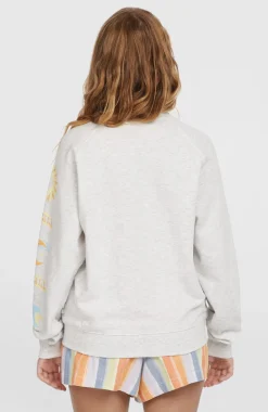DamesBeach Vintage Crew sweater| Wit