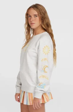 DamesBeach Vintage Crew sweater| Wit