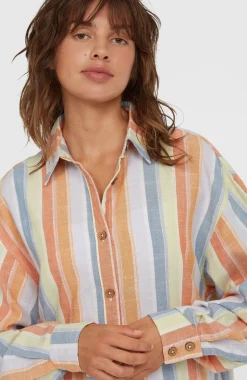 DamesBeach Vintage lange blouse| Geel