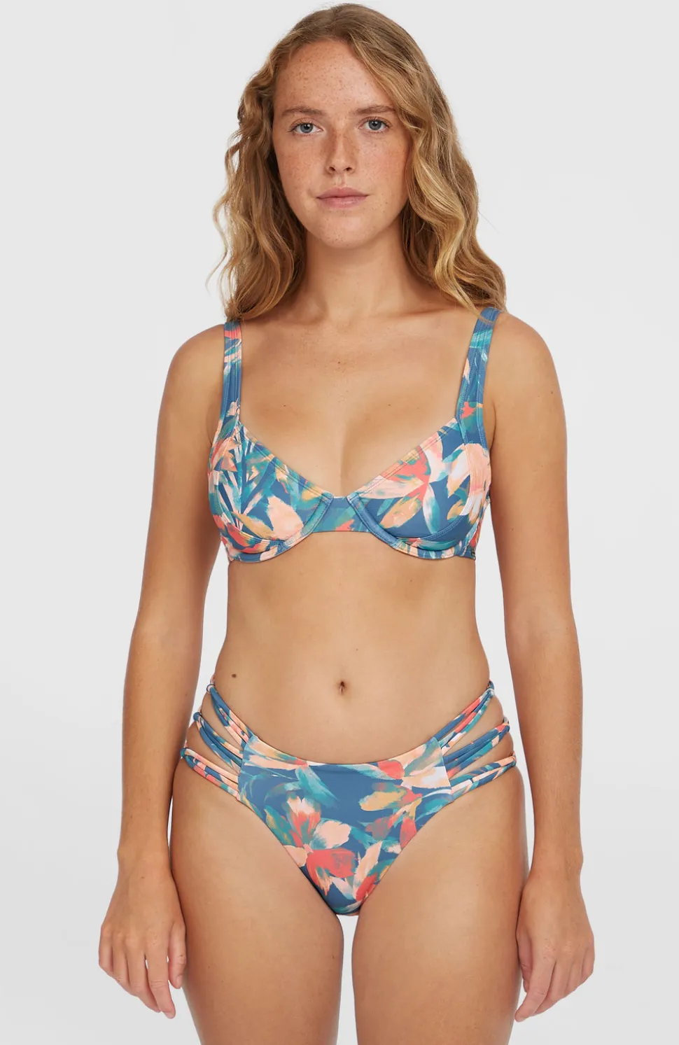 DamesBoulders bikinibroekje met zijbandjes| Blauw