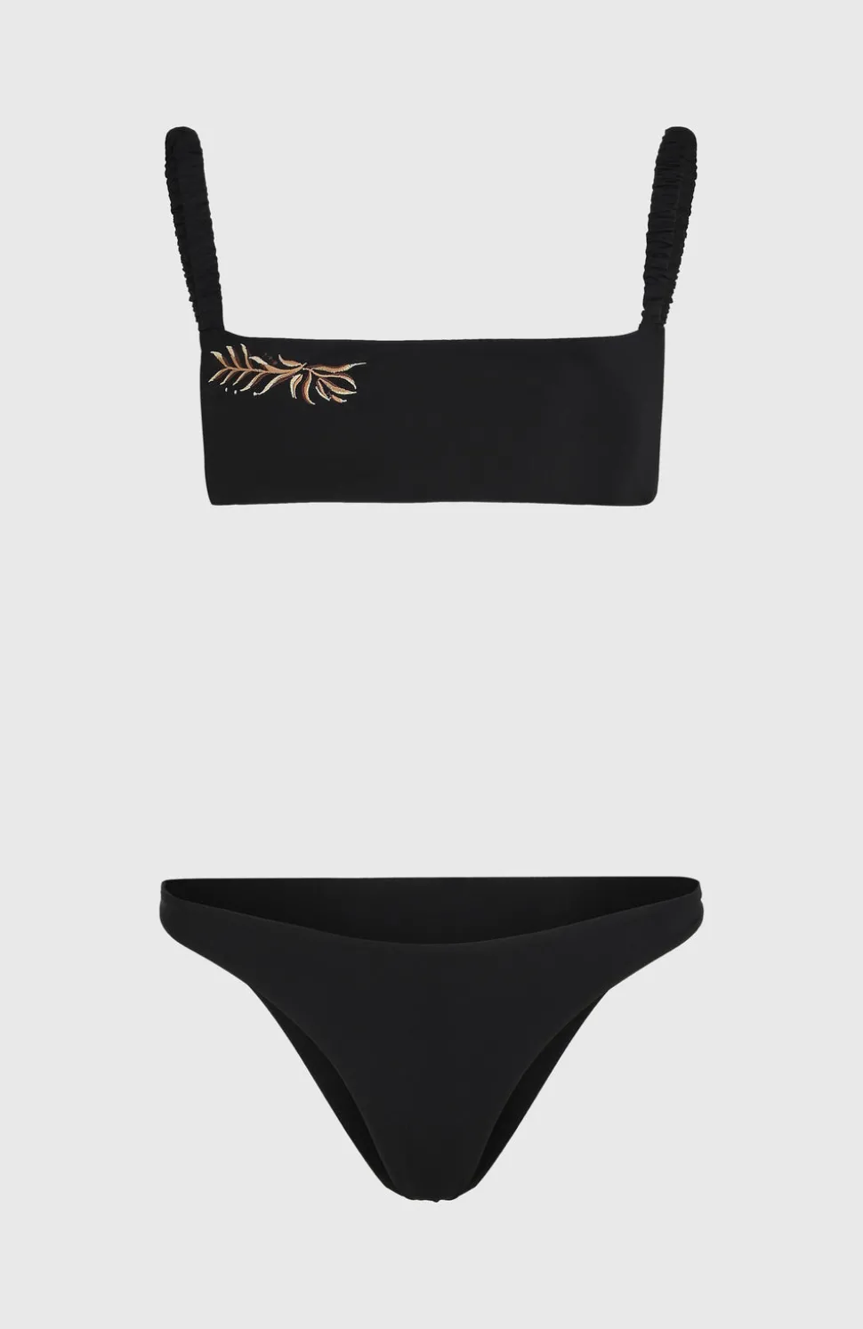 DamesBundoran Flamenco Embroidery bikiniset| Zwart