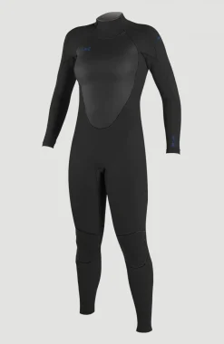 DamesEpic 3/2 Back Zip Full Wetsuit| Zwart