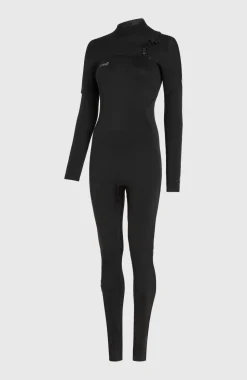 DamesEpic 3/2 Chest Zip Full Wetsuit| Zwart