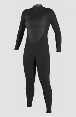 DamesEpic 4/3mm Back Zip Full Wetsuit| Zwart