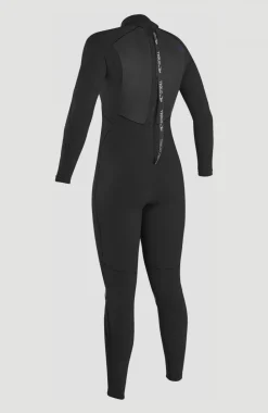 DamesEpic 4/3mm Back Zip Full Wetsuit| Zwart