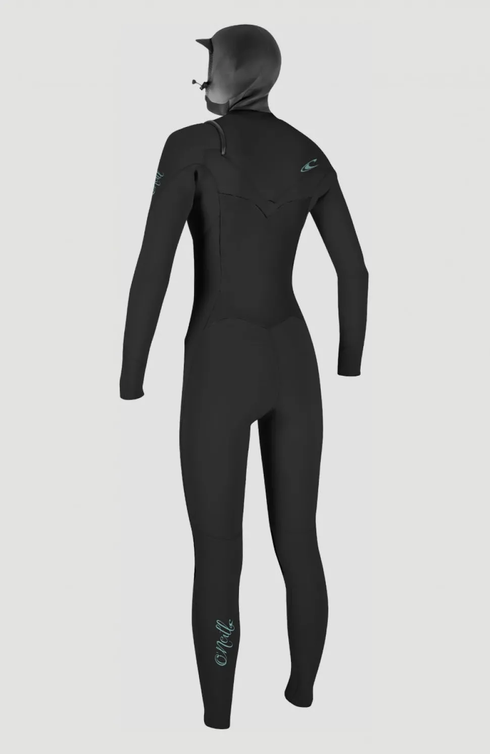 DamesEpic 6/5/4mm Chest Zip Full Wetsuit with Hood| Zwart
