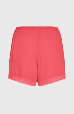 DamesEssentials Embroidery short| Roze