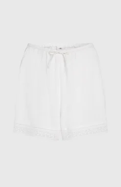 DamesEssentials Embroidery short| Wit