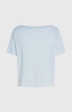 DamesEssentials O'Neill Script Scoop Neck T-shirt| Blauw