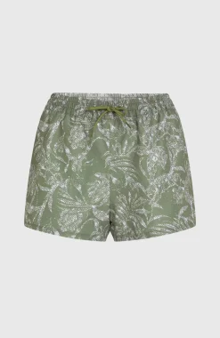 DamesEssentials Print 12'' zwembroek| Groen