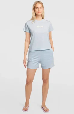 DamesEssentials Script sweatshort| Blauw