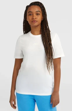 DamesEssentials Script T-shirt| Wit