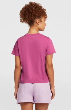 DamesEssentials Script T-shirt| Paars