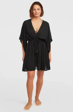 DamesEssentials Tokeena strandjurk| Zwart