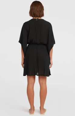 DamesEssentials Tokeena strandjurk| Zwart