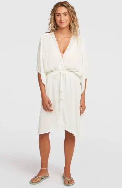 DamesEssentials Tokeena strandjurk| Wit