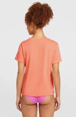 DamesFront Print T-shirt| Oranje