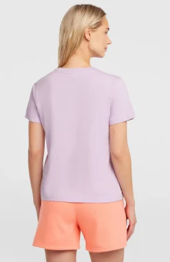 DamesFront Print T-shirt| Paars