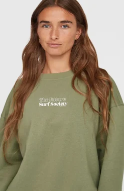 DamesFuture Surf Crew sweater| Groen