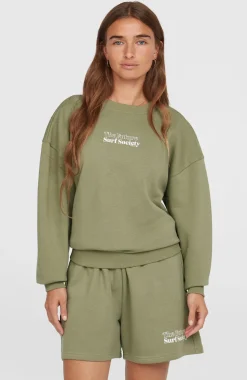 DamesFuture Surf Crew sweater| Groen