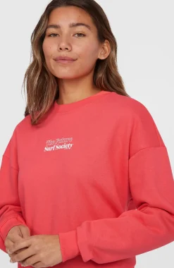 DamesFuture Surf Crew sweater| Roze