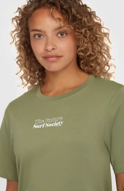 DamesFuture Surf Society T-shirt| Groen