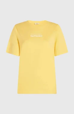 DamesFuture Surf Society T-shirt| Geel