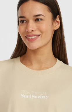 DamesFuture Surf Society T-shirt| Beige