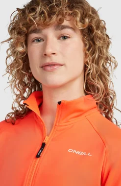 DamesFWC'Cruz fleecetrui met halve rits| Rood