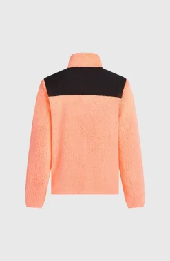 DamesFWC'Cruz Fuzzy fleecevest met volledige rits| Oranje Mix