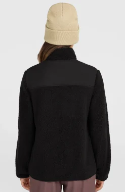 DamesFWC'Cruz Fuzzy fleecevest met volledige rits| Zwart