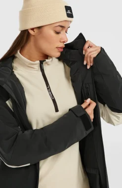 DamesFWC'Cruz Hybrid Belted wintersportjas| Zwart Mix