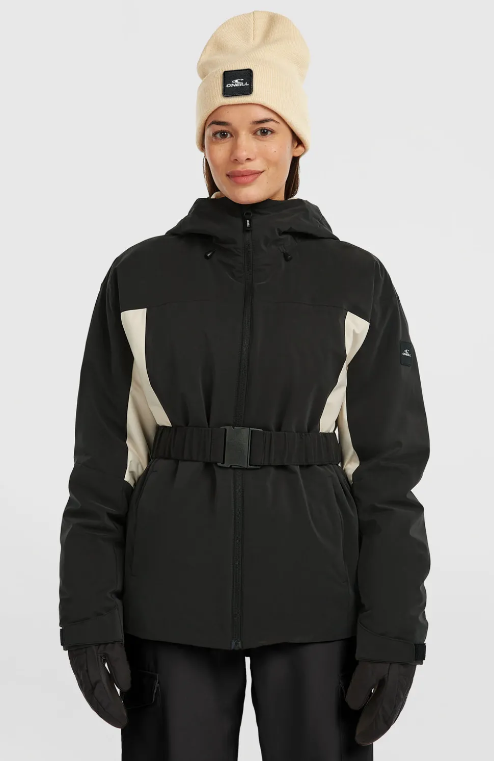 DamesFWC'Cruz Hybrid Belted wintersportjas| Zwart Mix