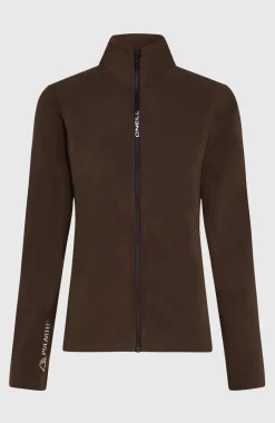 DamesFWC'Cruz Jack's Polartec® fleecevest met volledige rits| Bruin