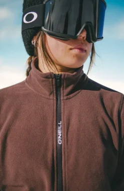 DamesFWC'Cruz Jack's Polartec® fleecevest met volledige rits| Bruin
