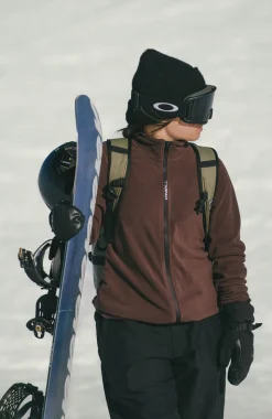 DamesFWC'Cruz Jack's Polartec® fleecevest met volledige rits| Bruin