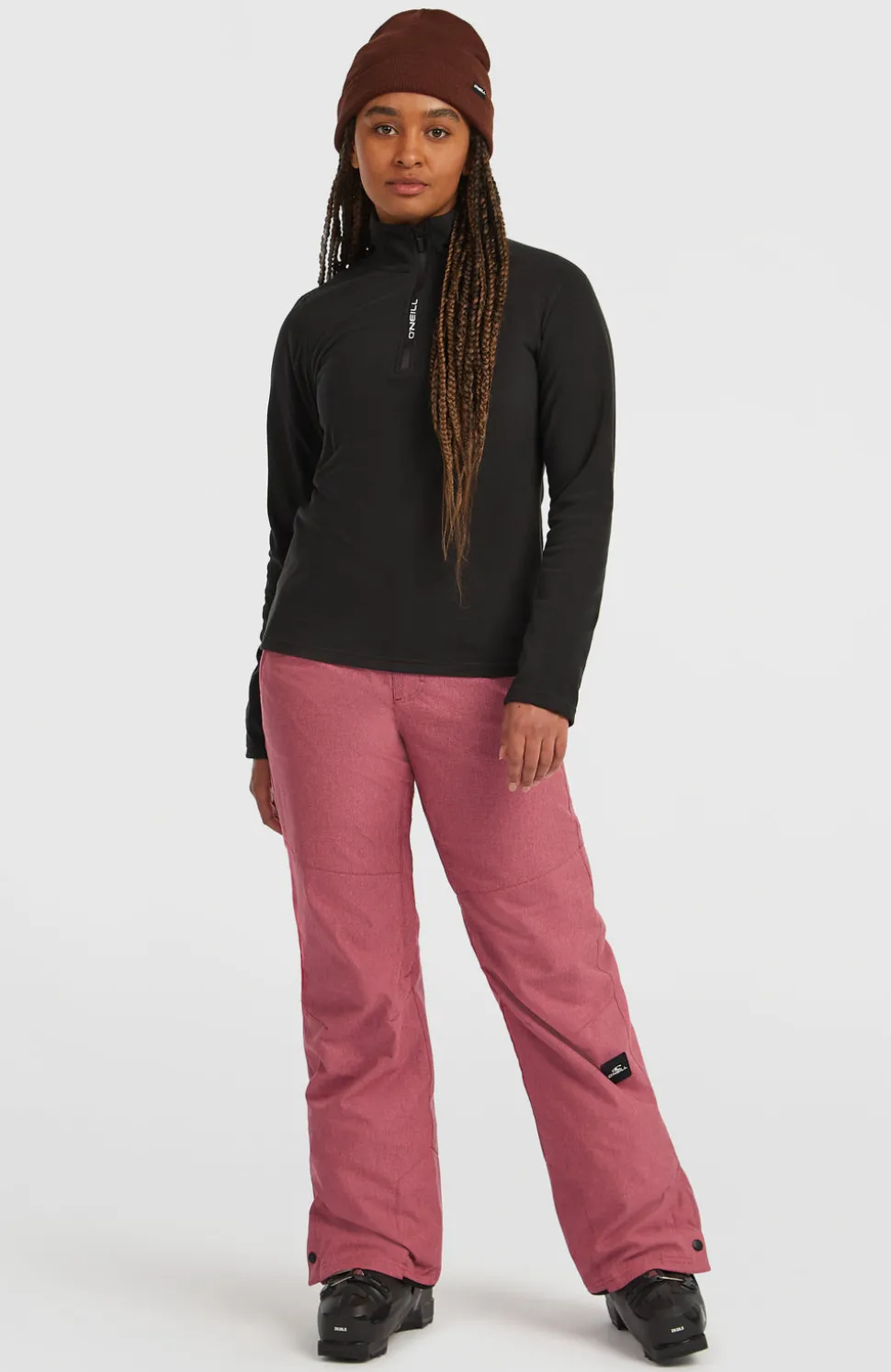 DamesFWC'Cruz Melange wintersportbroek| Roze