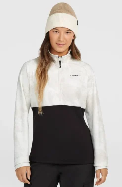 DamesFWC'Cruz Printed fleecetrui met halve rits| Wit