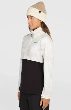 DamesFWC'Cruz Printed fleecetrui met halve rits| Wit