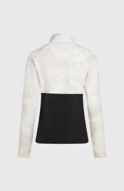 DamesFWC'Cruz Printed fleecetrui met halve rits| Wit