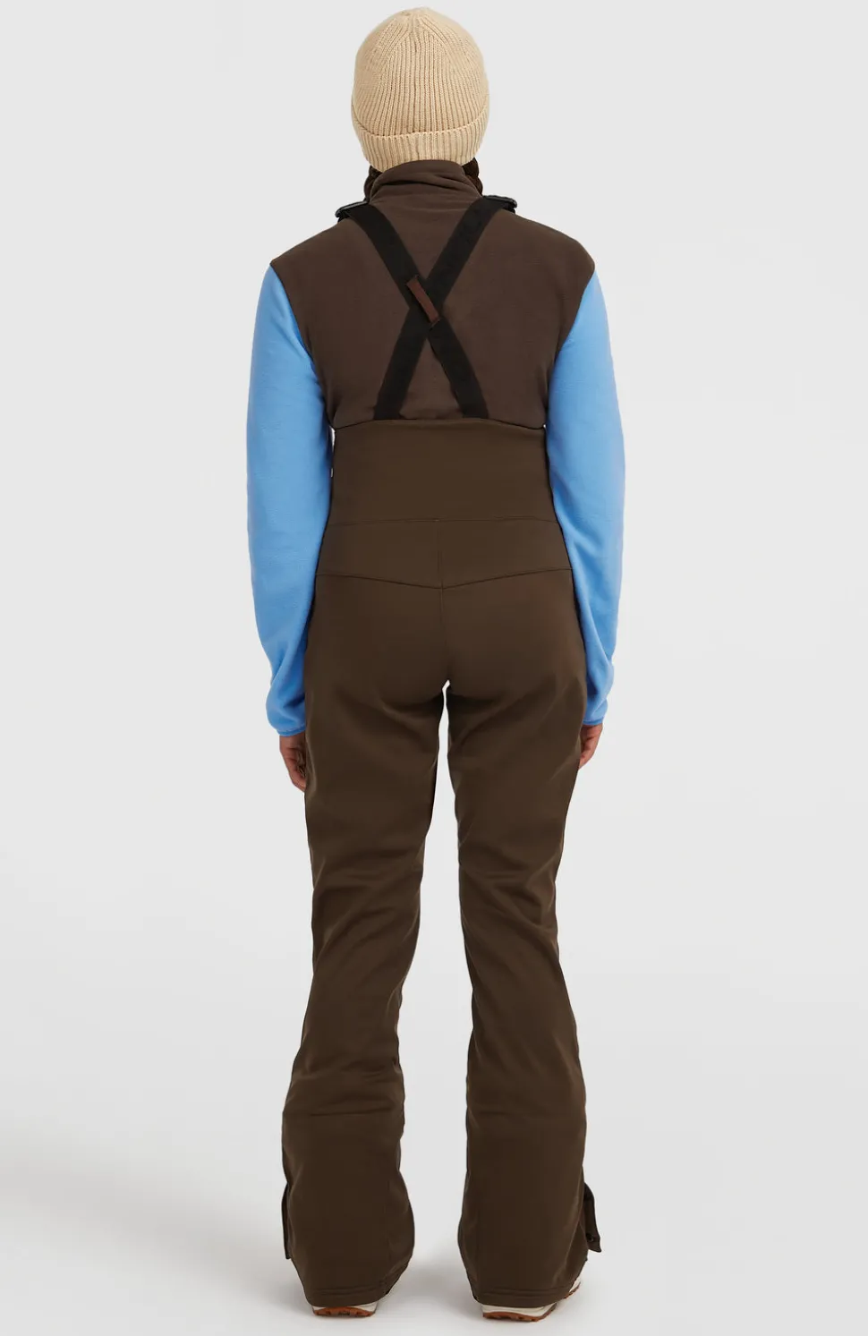 DamesFWC'Cruz Softshell wintersportbroek met bretels| Bruin
