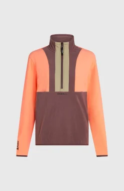 DamesFWC'Cruz Triple Polartec® fleecetrui met halve rits| Oranje Mix