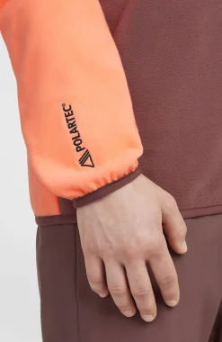DamesFWC'Cruz Triple Polartec® fleecetrui met halve rits| Oranje Mix