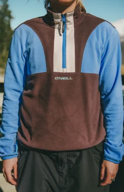 DamesFWC'Cruz Triple Polartec® fleecetrui met halve rits| Blauw Mix