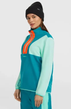 DamesFWC'Cruz Triple Polartec® fleecetrui met halve rits| Groen Mix