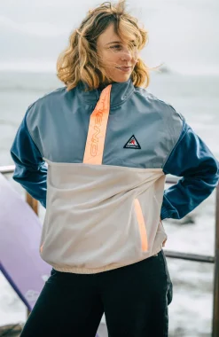 DamesFWC'Play Polartec® fleecetrui met halve rits| Blauw Mix