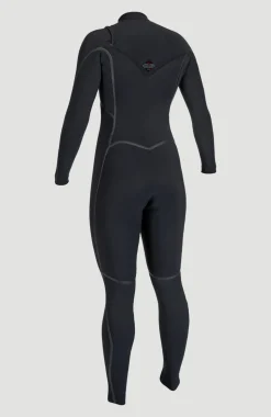 DamesHyperfreak Fire 5/4mm+ Chest Zip Full Wetsuit| Zwart