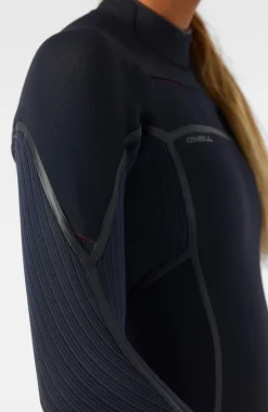 DamesHyperfreak Fire 5/4mm+ Chest Zip Full Wetsuit| Zwart